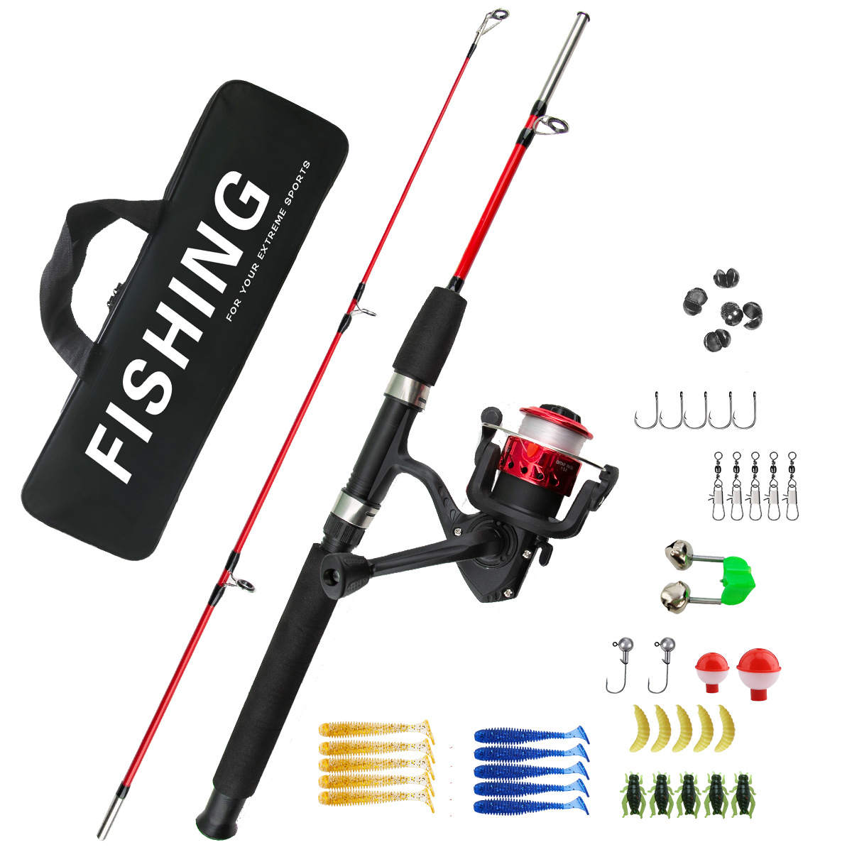Ice Fishing Line - Conjunto de Vara de Pesca no