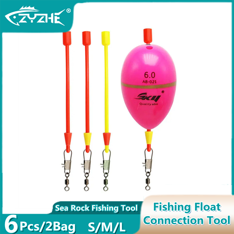 Saltwater Line - ZYZHE 6 peças/2 sacos de acessórios