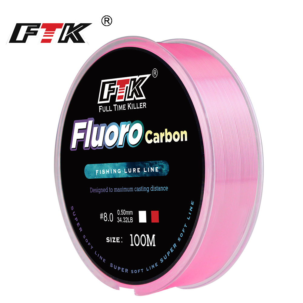 Fluorocarbon Line - Linha de Pesca Fluorocarbono FTK 100m