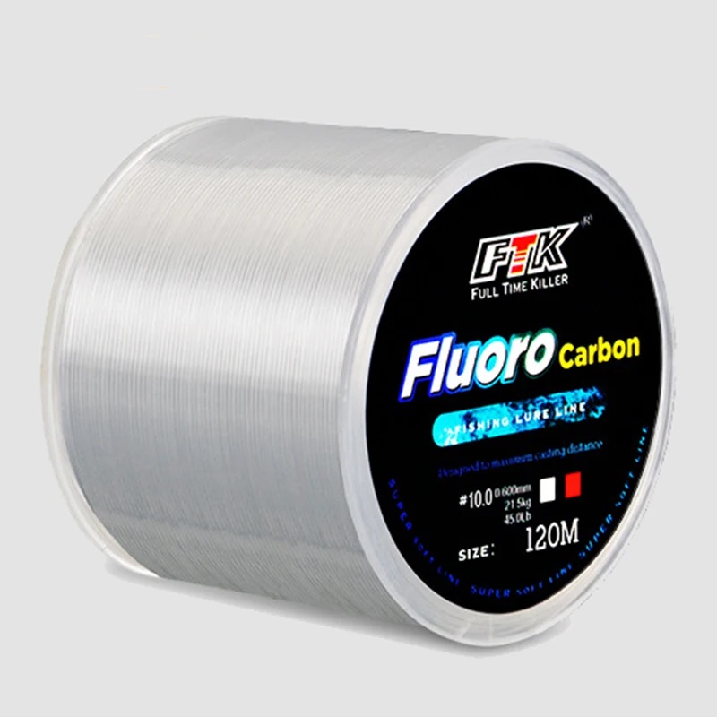 Fluorocarbon Line - Linha de pesca de 120m, 0.14mm-0.6mm,