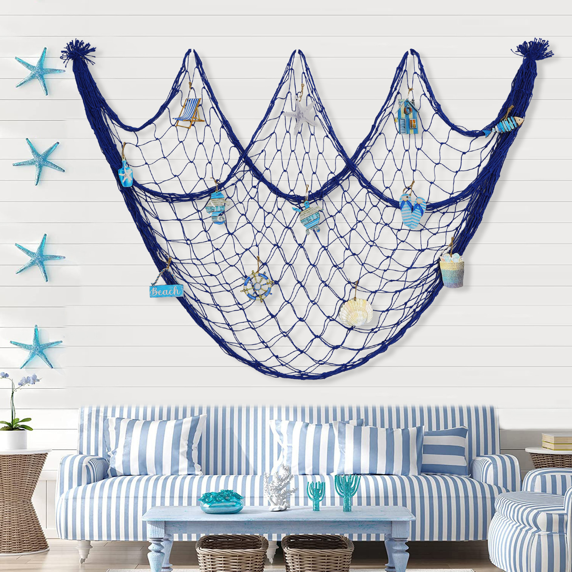 Monofilament Line - Rede de Pesca Decorativa, Rede de