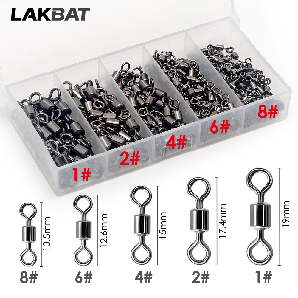 Saltwater Line - 100 Peças Giradores de Pesca em