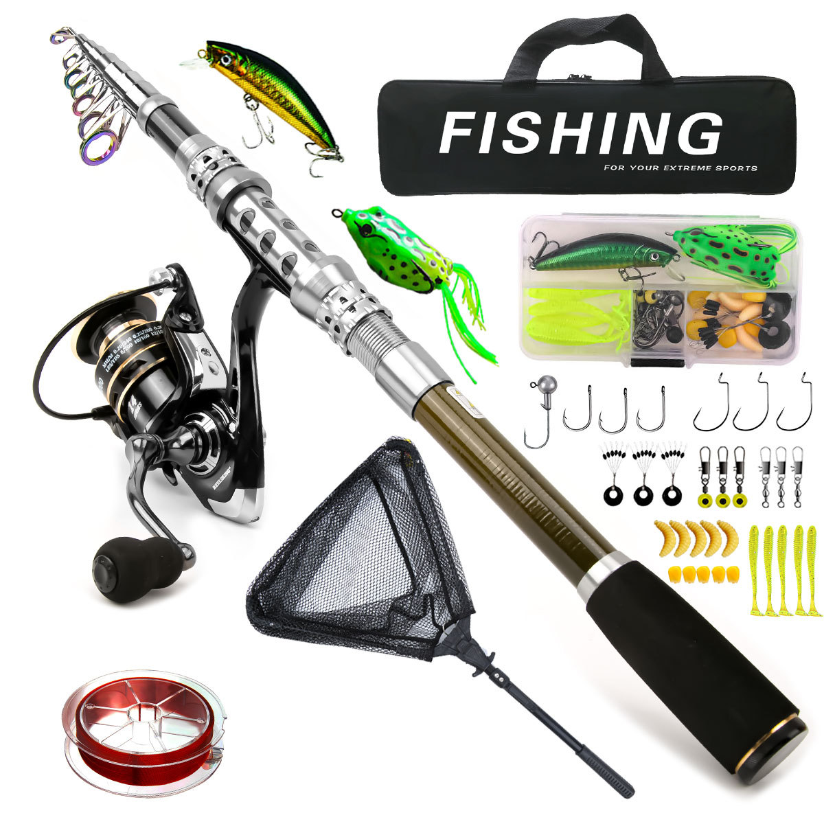 Freshwater Line - Conjunto de roda de vara de