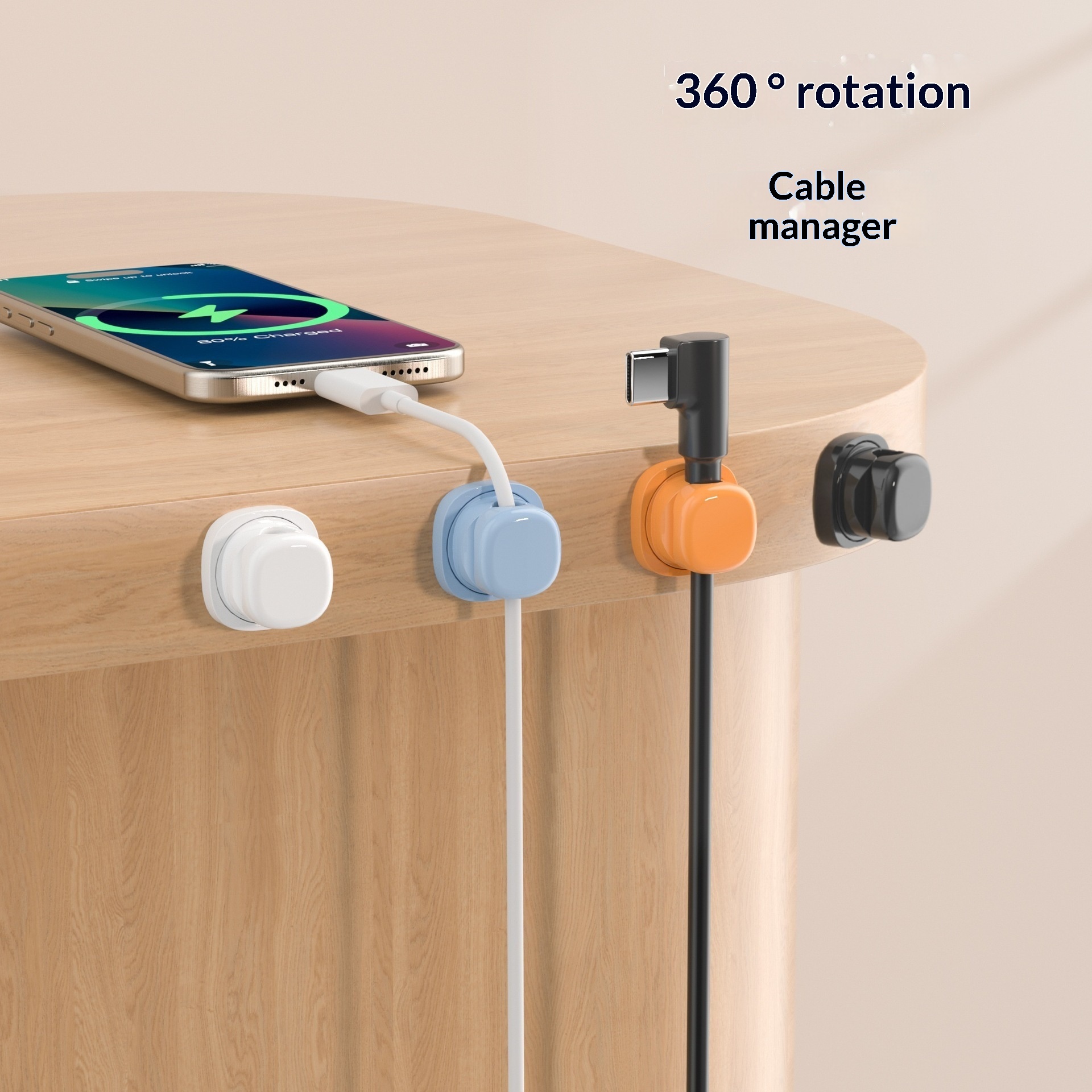 Tippet Line - Organizador de Cabos Rotativo Multicolorido com