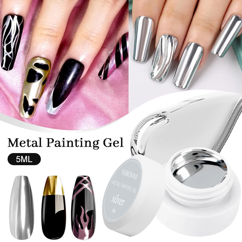 Copolymer Line - Pintura metálica gel cromo ouro prata