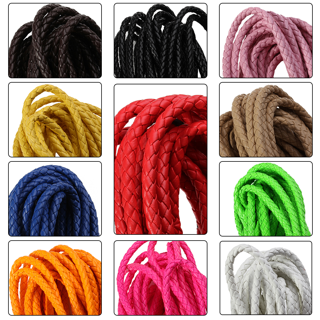 Braided Line - 5 jardas/lote 6/7mm cabo de couro