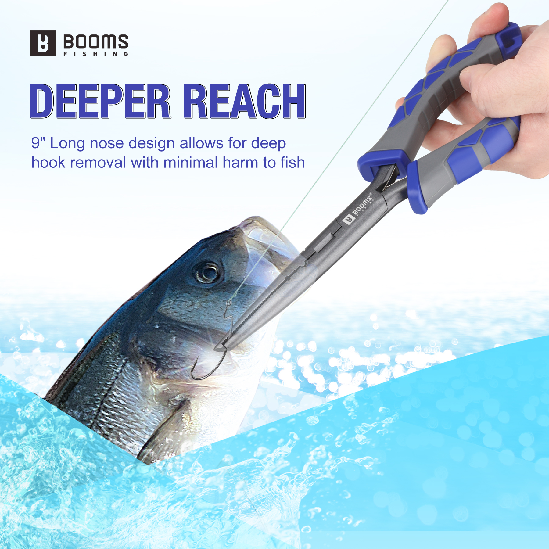 Booms pesca xw10 23cm alicate  - Monofilament Line avaliação e preço