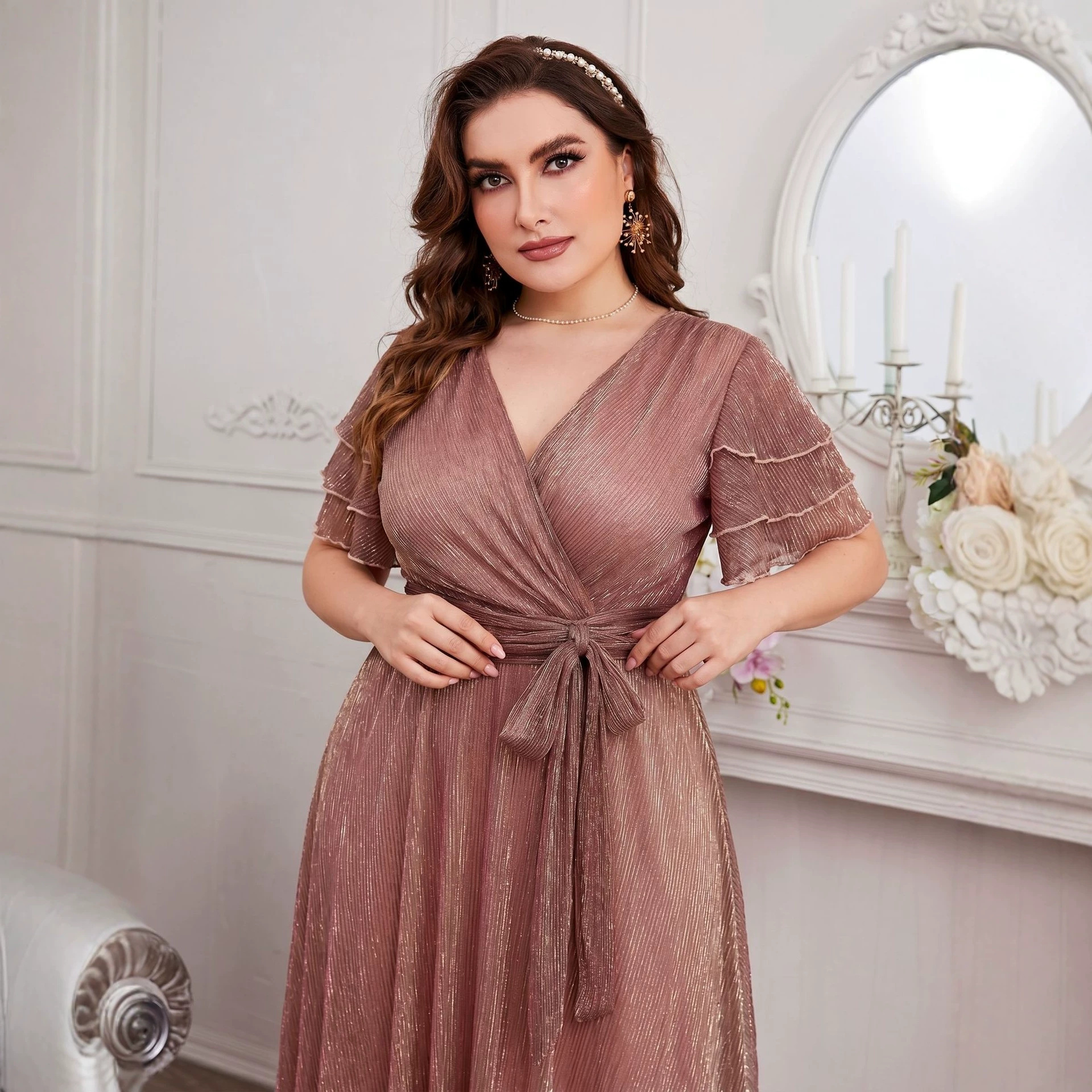 Vestido Longo de Luxo com Glit - Fly Line avaliação e preço