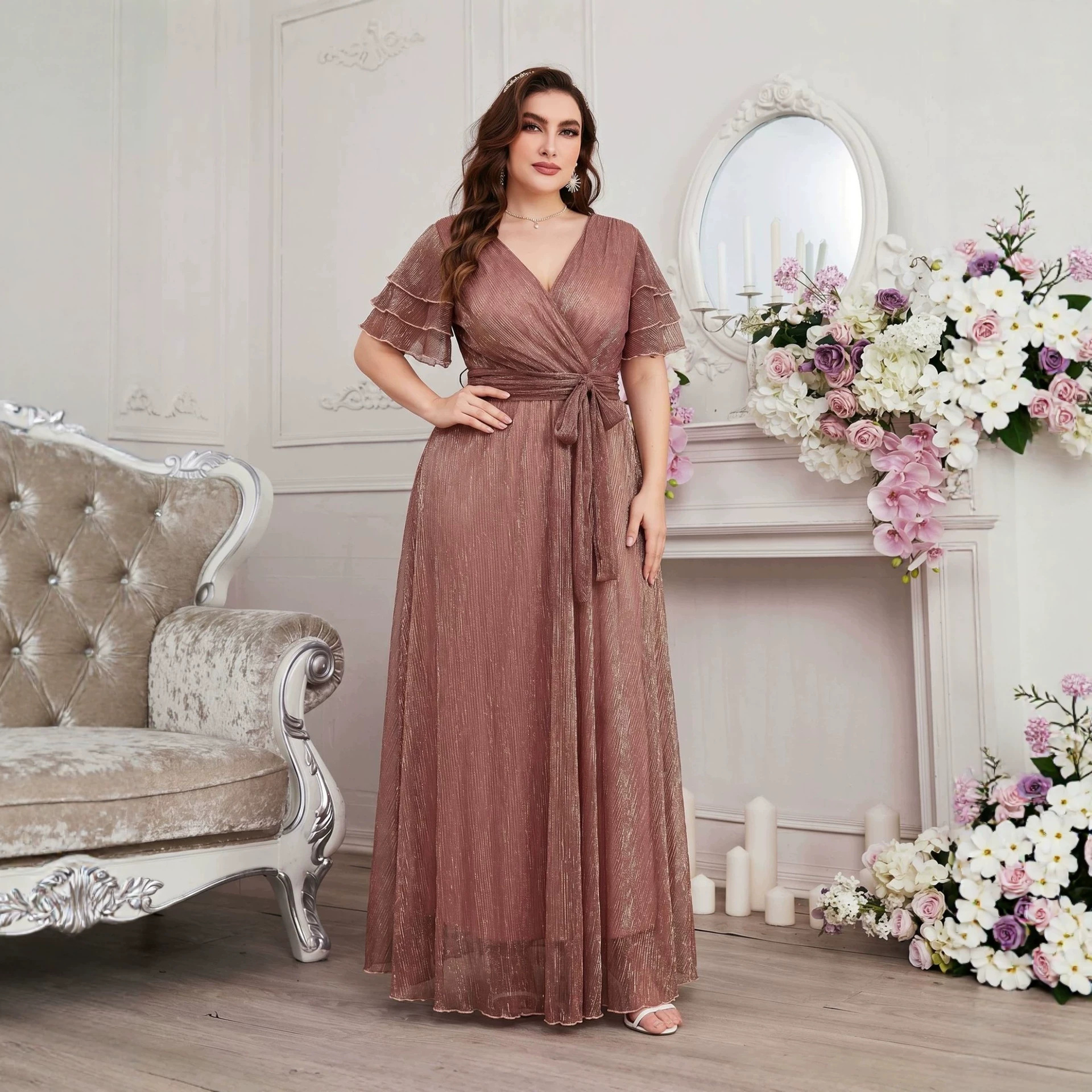Vestido Longo de Luxo com Glit - Fly Line avaliação e preço