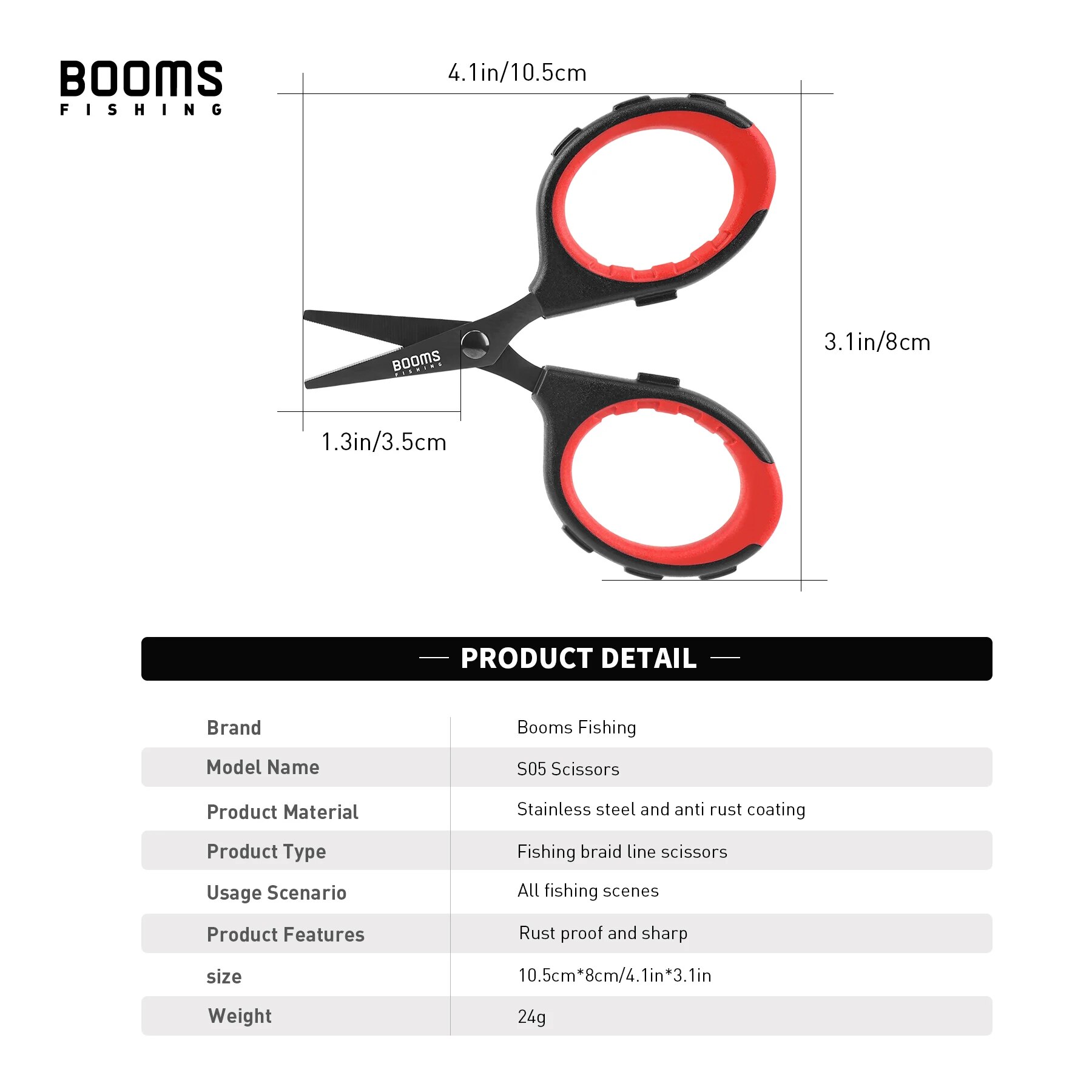 Booms Fishing-S05 Braid Wire S - Monofilament Line avaliação e preço