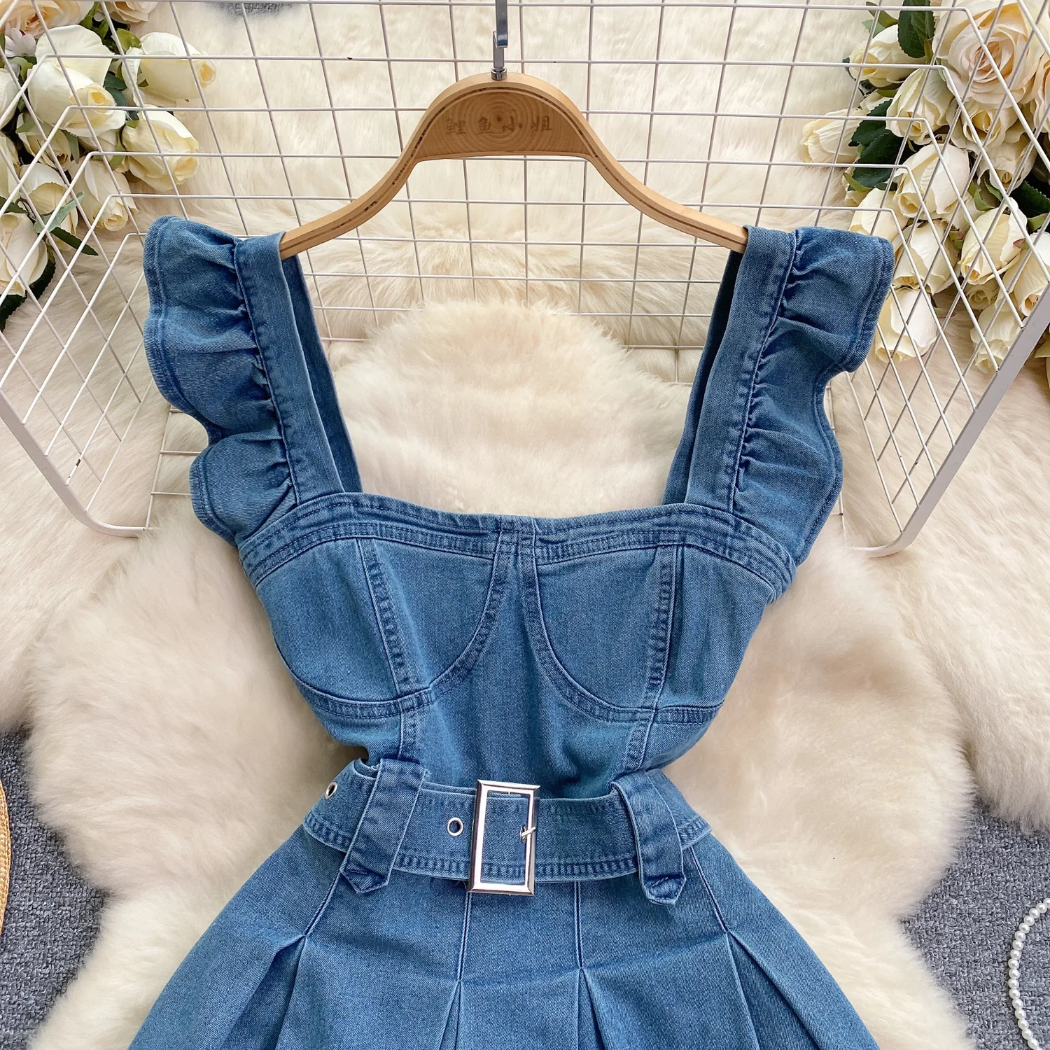 Versão coreana do vestido halt - Fly Line avaliação e preço