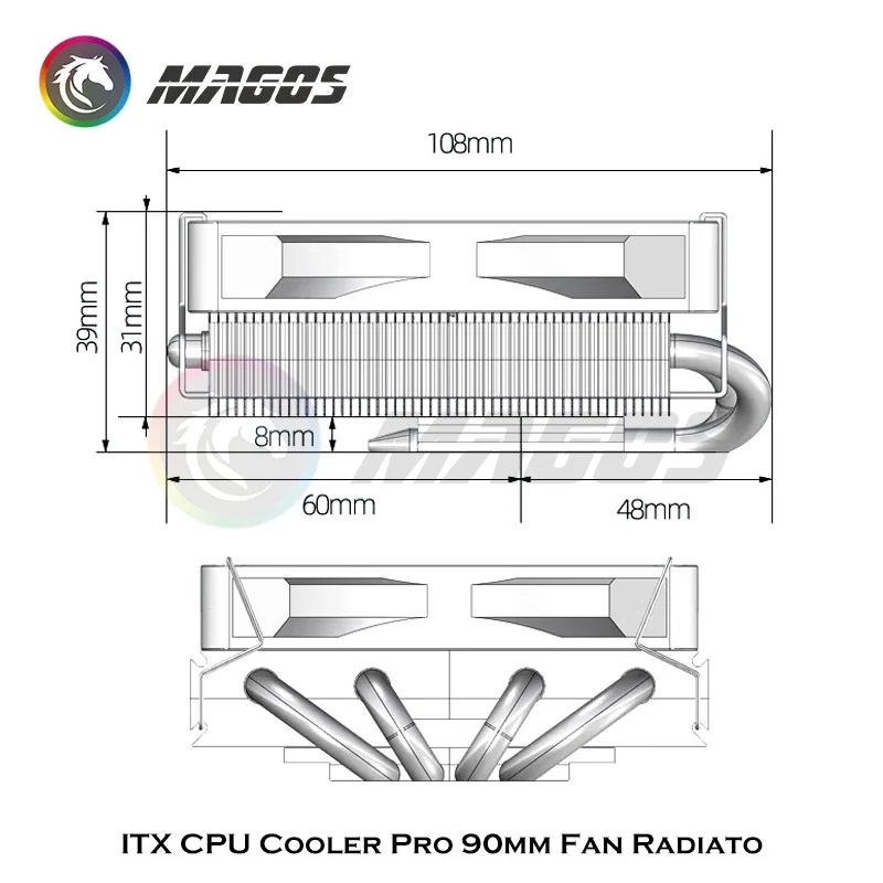 ITX CPU Cooler Pro, Radiador d - Fly Line avaliação e preço