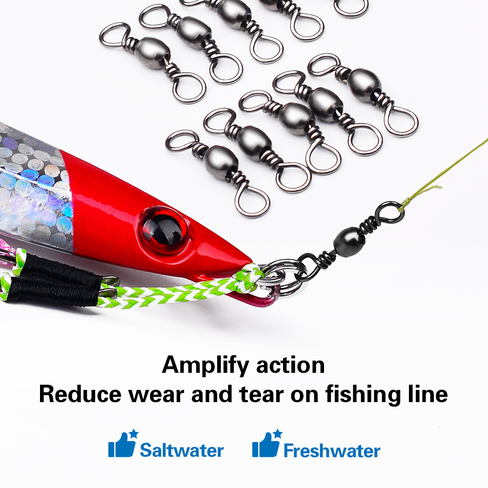 100 pçs conector giratório de  - Saltwater Line avaliação e preço