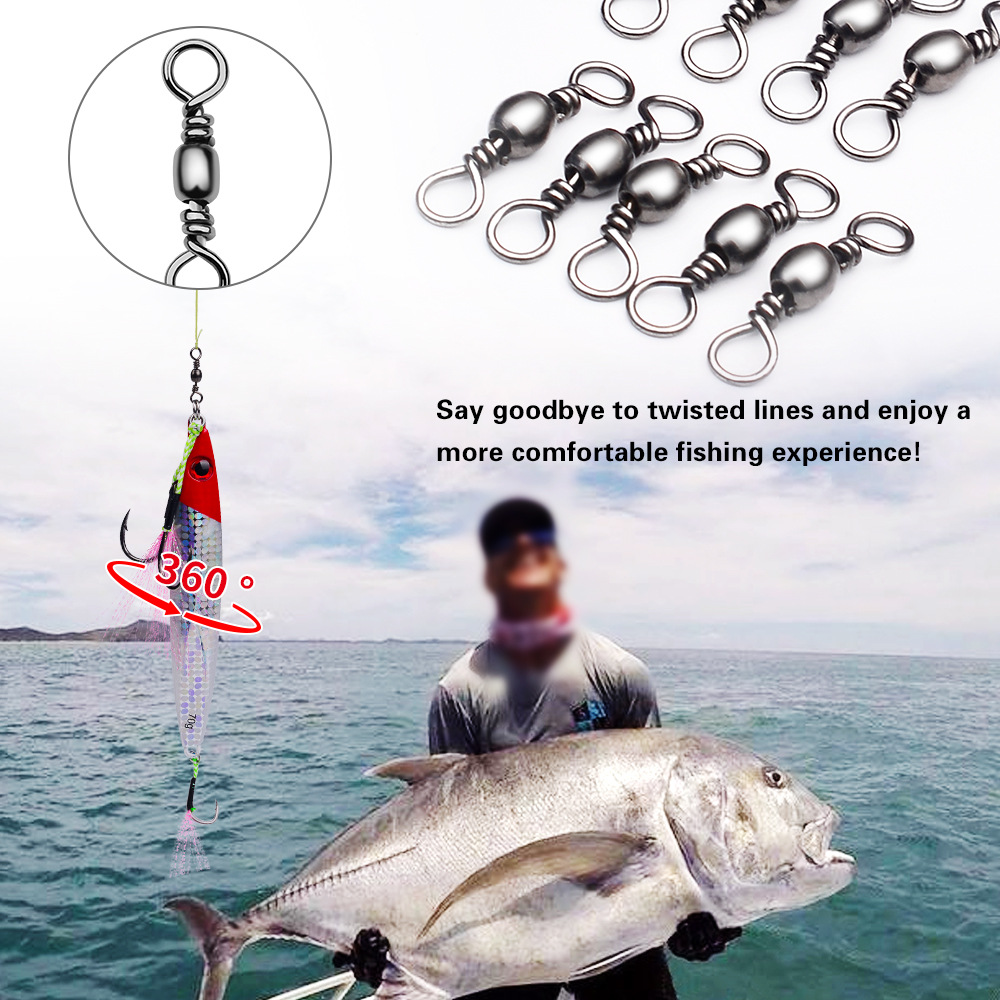100 pçs conector giratório de  - Saltwater Line avaliação e preço