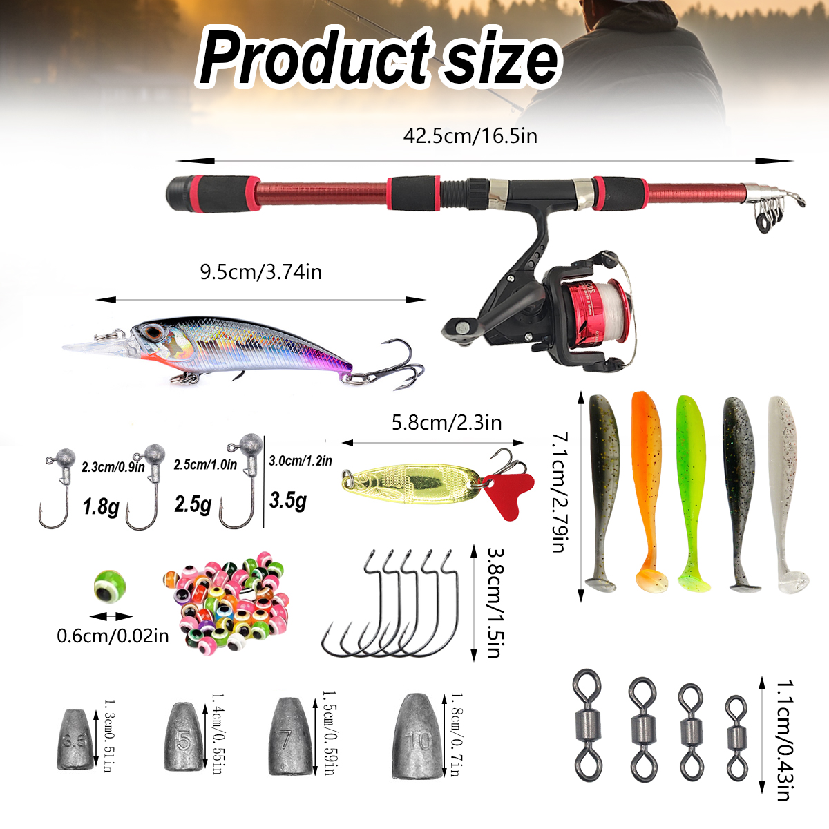 Conjunto de Vara de Pesca Tele - Freshwater Line avaliação e preço