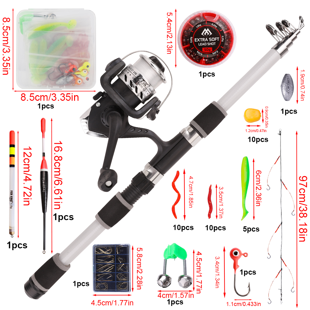 Ftk 1.8m vara de pesca e carre - Freshwater Line avaliação e preço