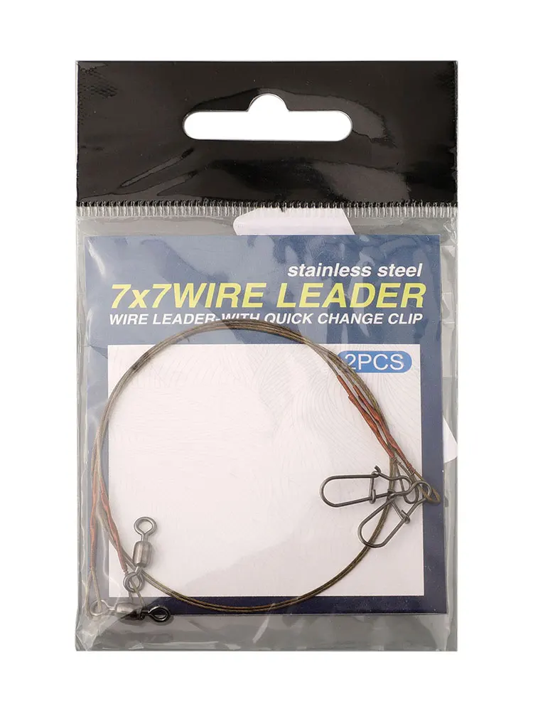 Wire Leader Core Leash com Sna - Leader Line avaliação e preço