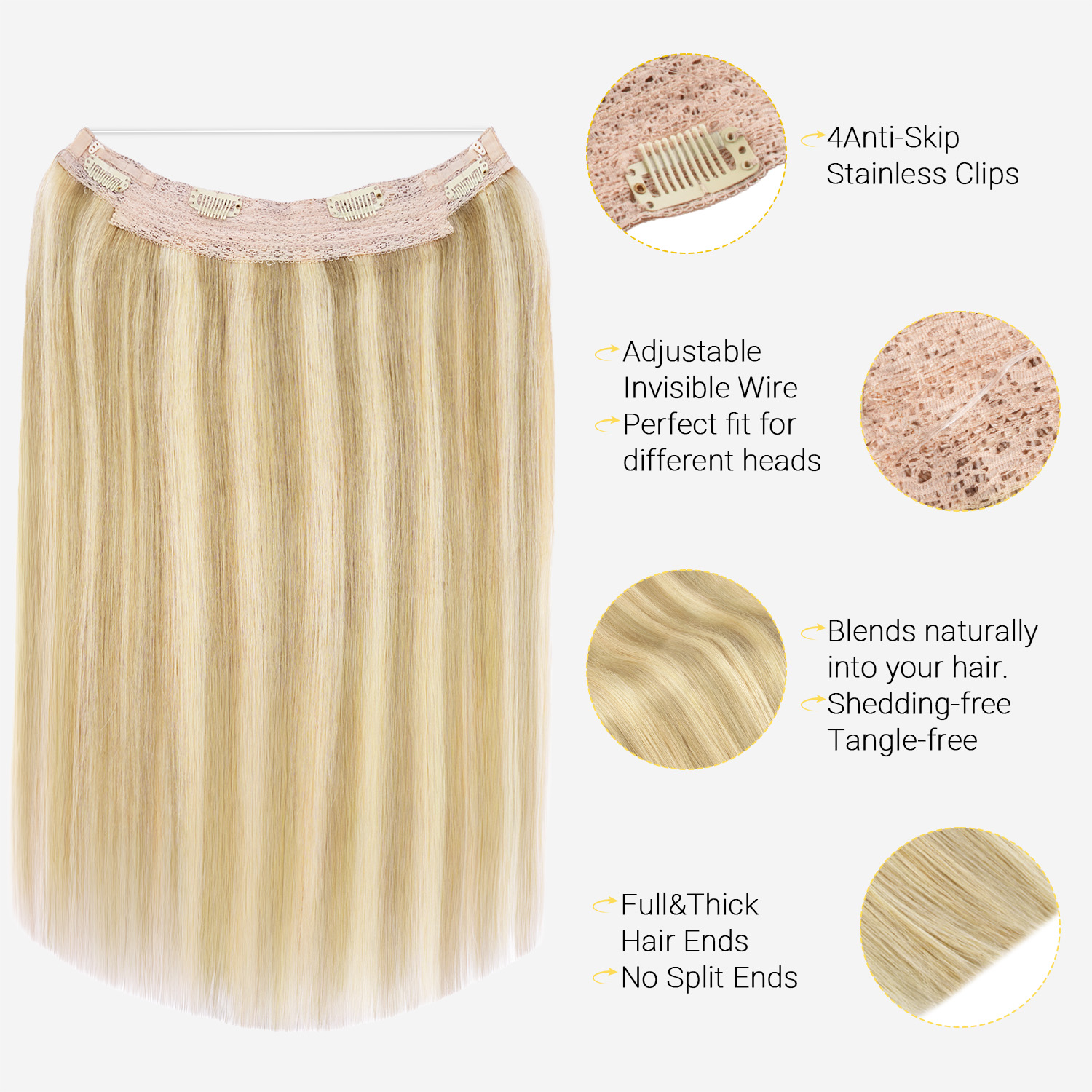 Extensões de Cabelo Halo Invis - Tippet Line avaliação e preço
