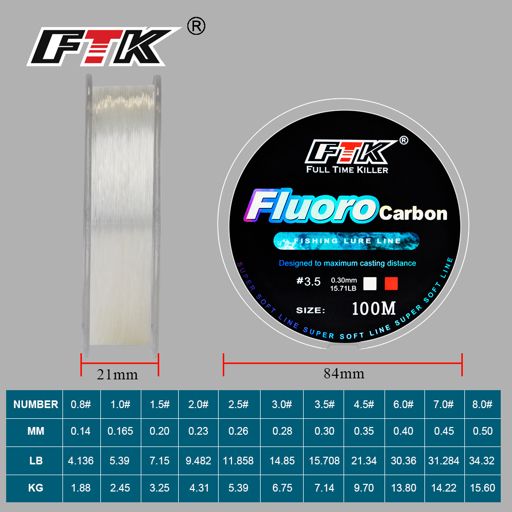 Linha de pesca com revestiment - Fluorocarbon Line avaliação e preço