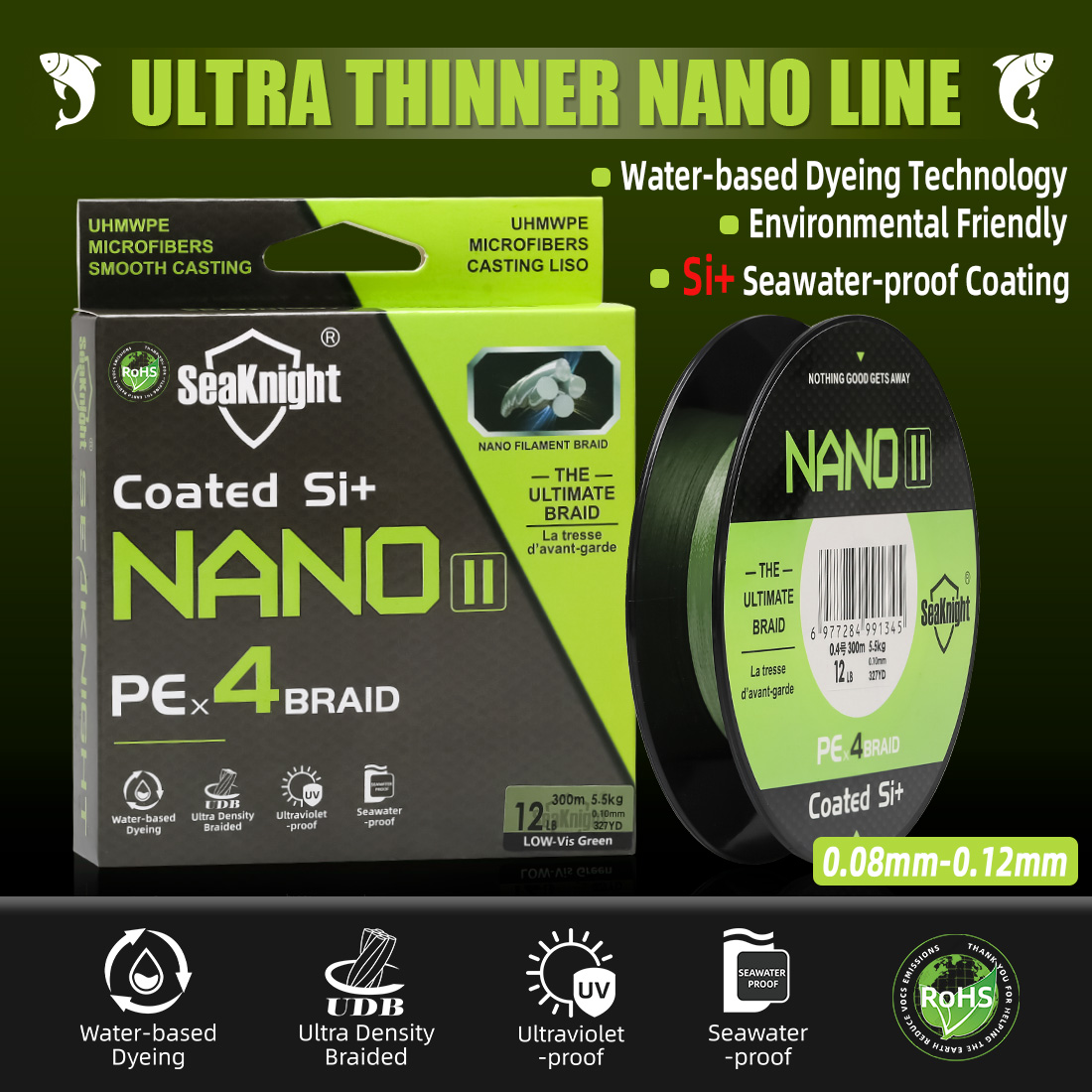 Seaknight marca nano ii série  - Copolymer Line avaliação e preço