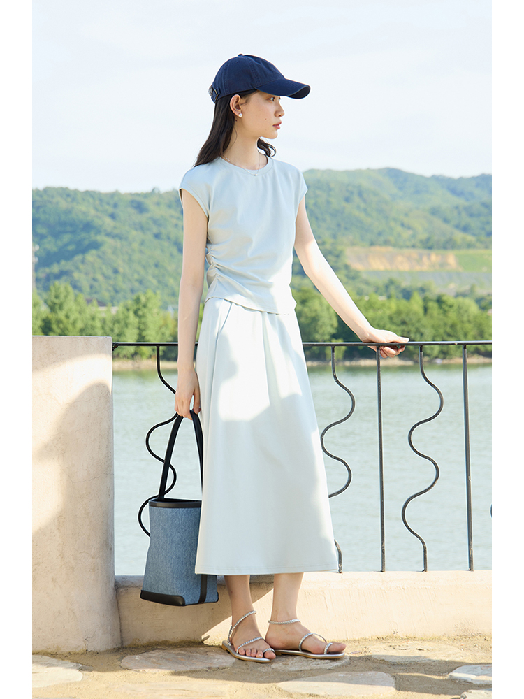 ZIQIAO-Conjunto de saia e cami - Fly Line avaliação e preço