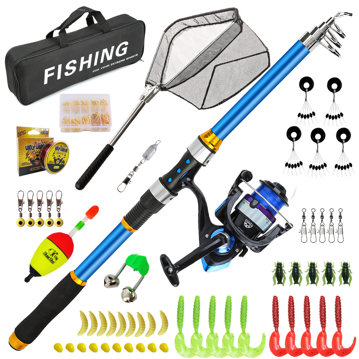 Conjunto de vara de pesca tele - Freshwater Line avaliação e preço