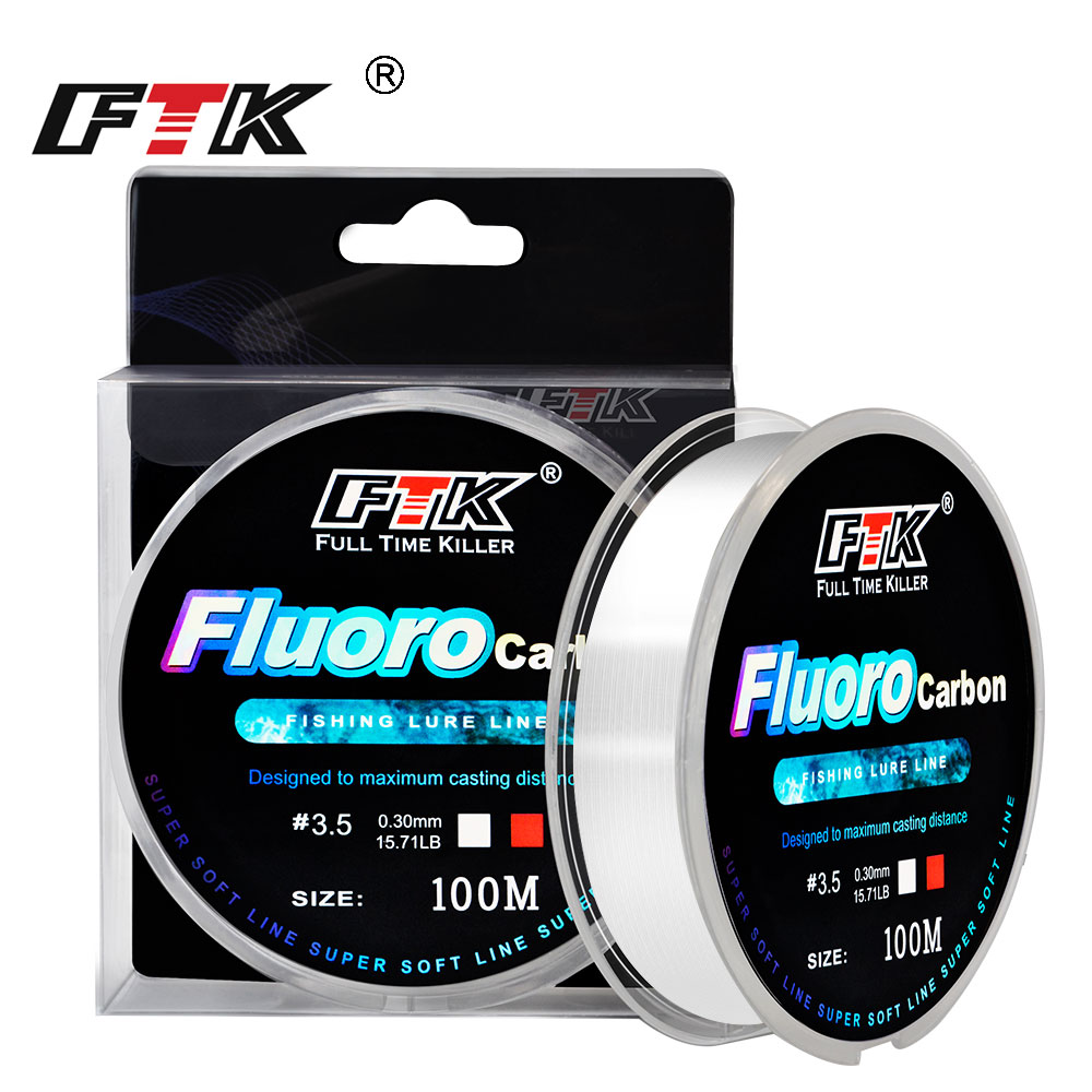 Ftk 100m linha de pesca com re - Saltwater Line avaliação e preço