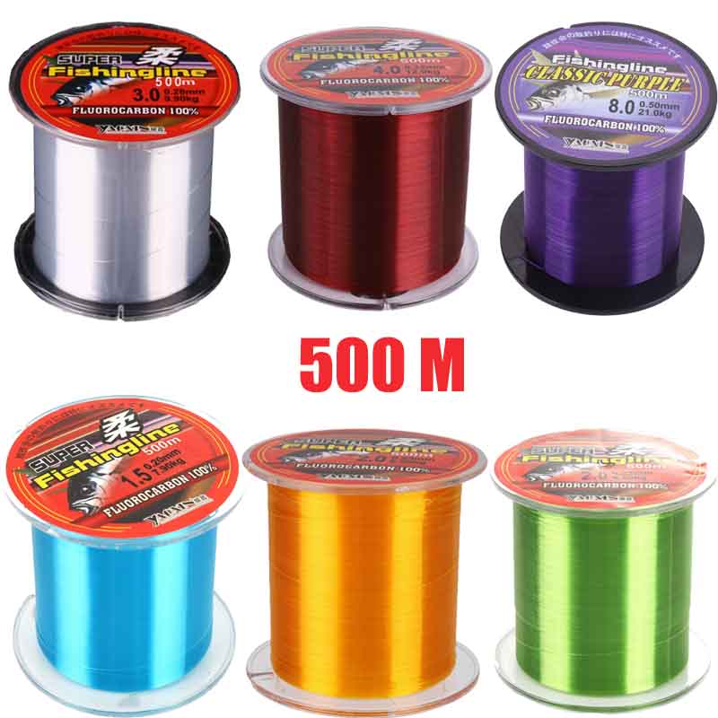 1pc 500m linha de pesca super  - Fluorocarbon Line avaliação e preço