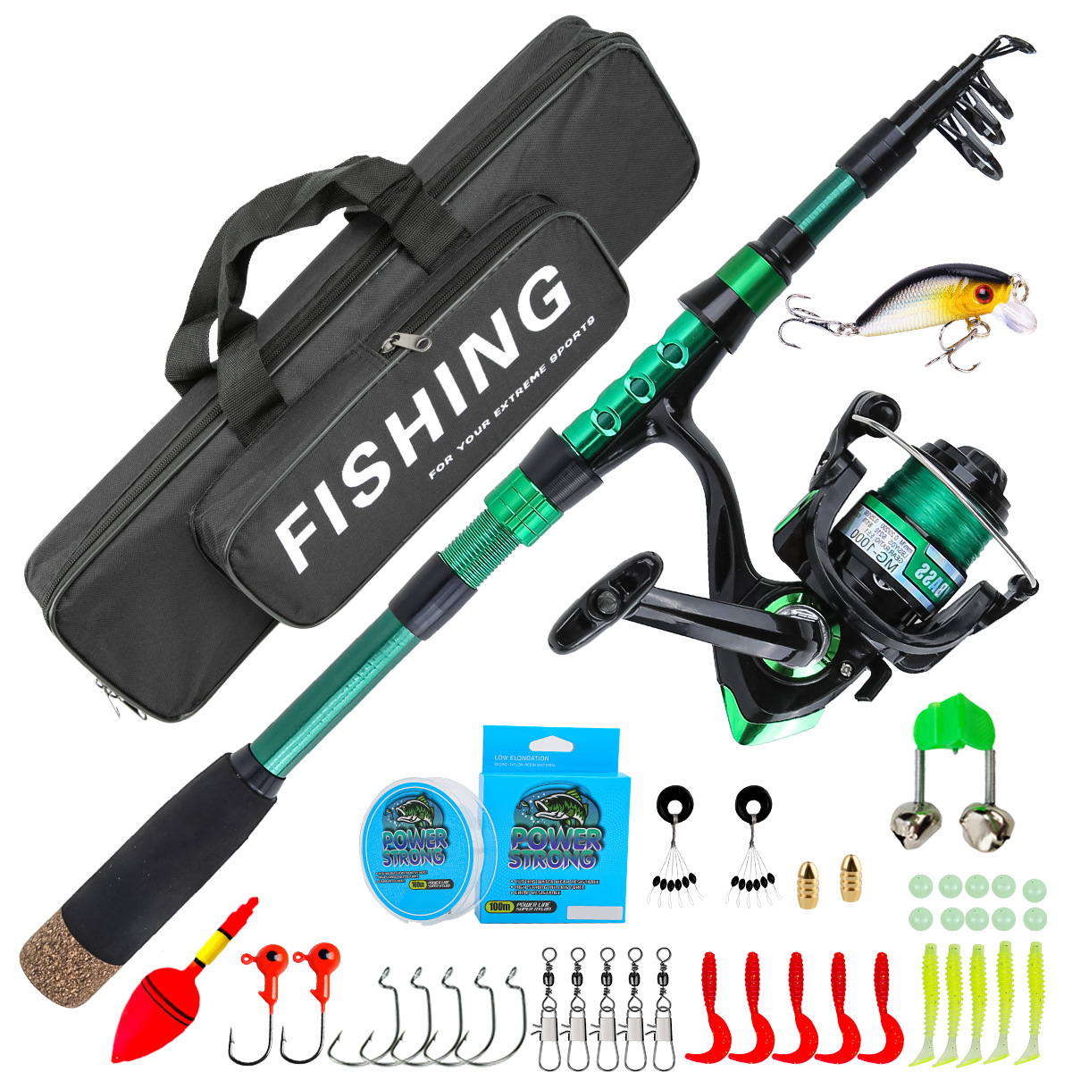 Conjunto Completo de Pesca com - Fishing Line Box avaliação e preço