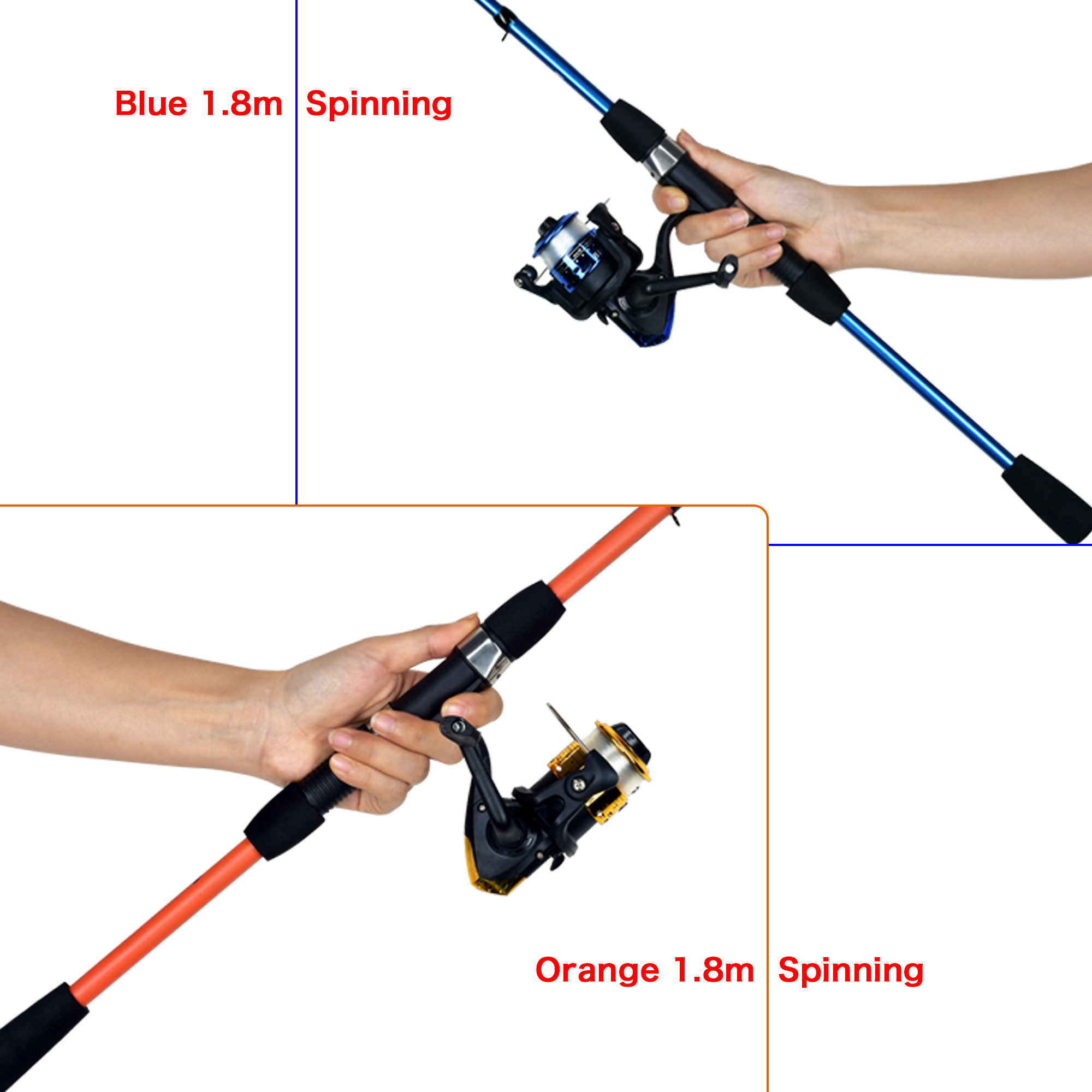 BIUTIFU-Spinning Pesca Rod Set - Freshwater Line avaliação e preço