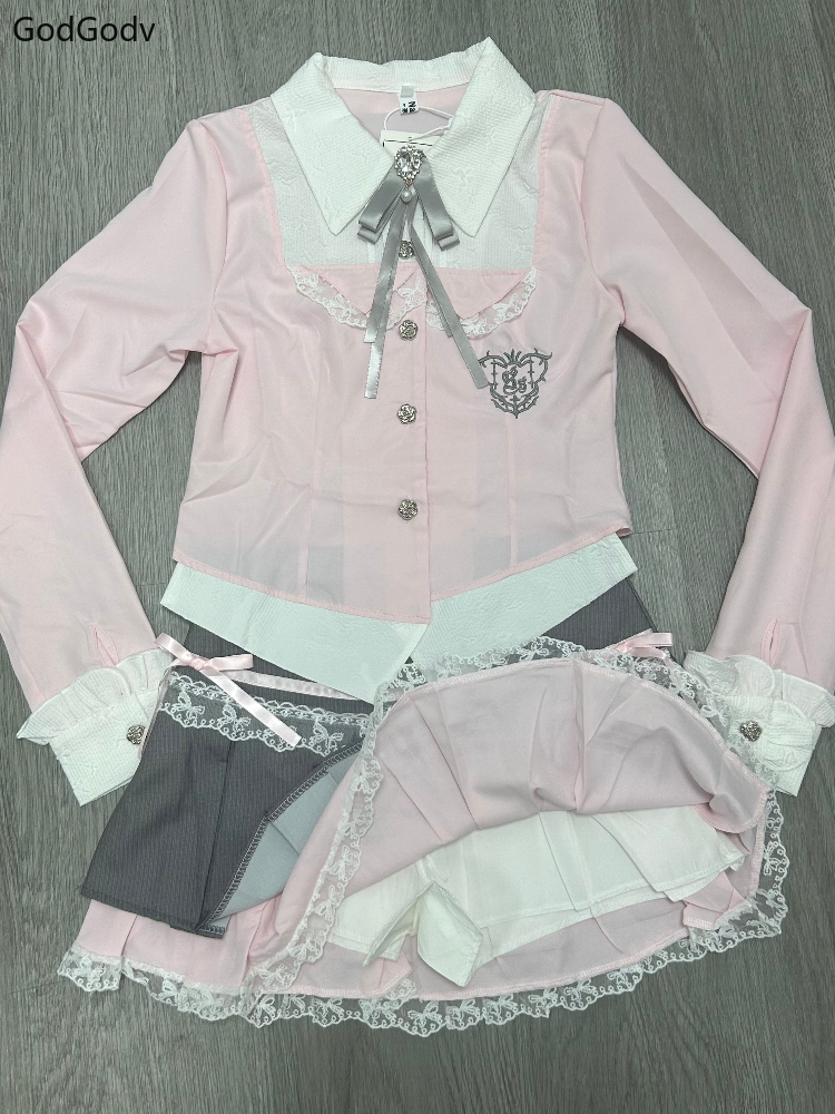 Primavera y2k princesa outfits - Fly Line avaliação e preço